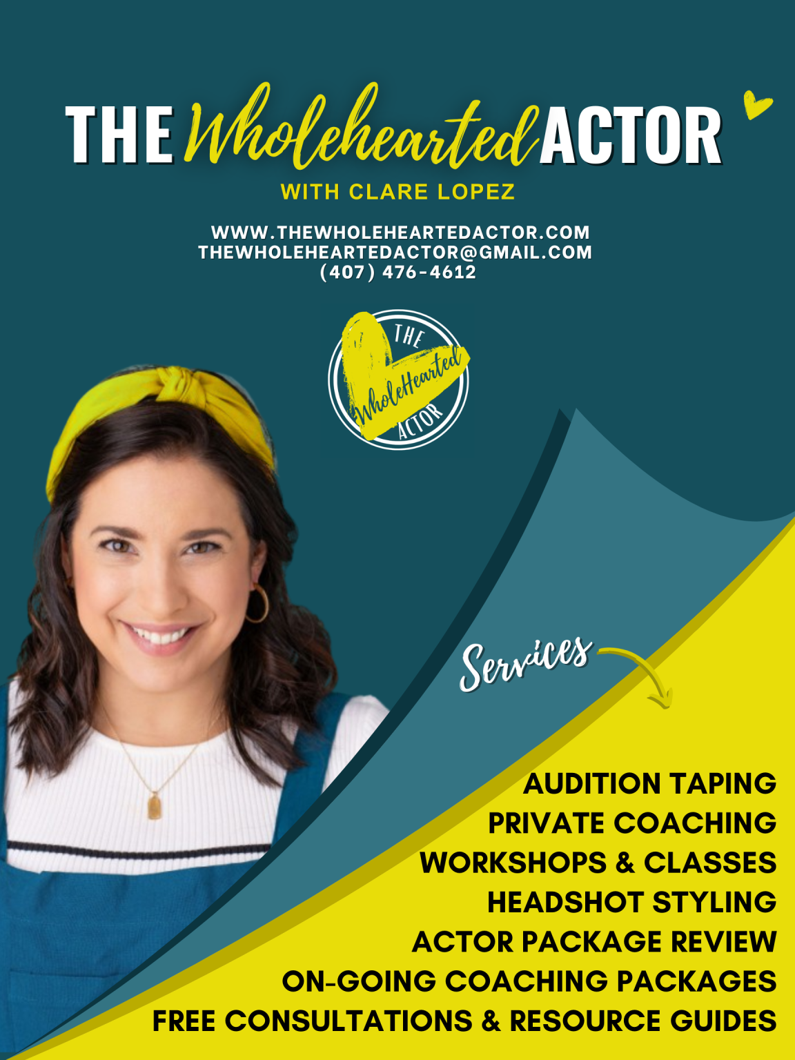 Gallery 1 - The WholeHearted Actor with Clare Lopez