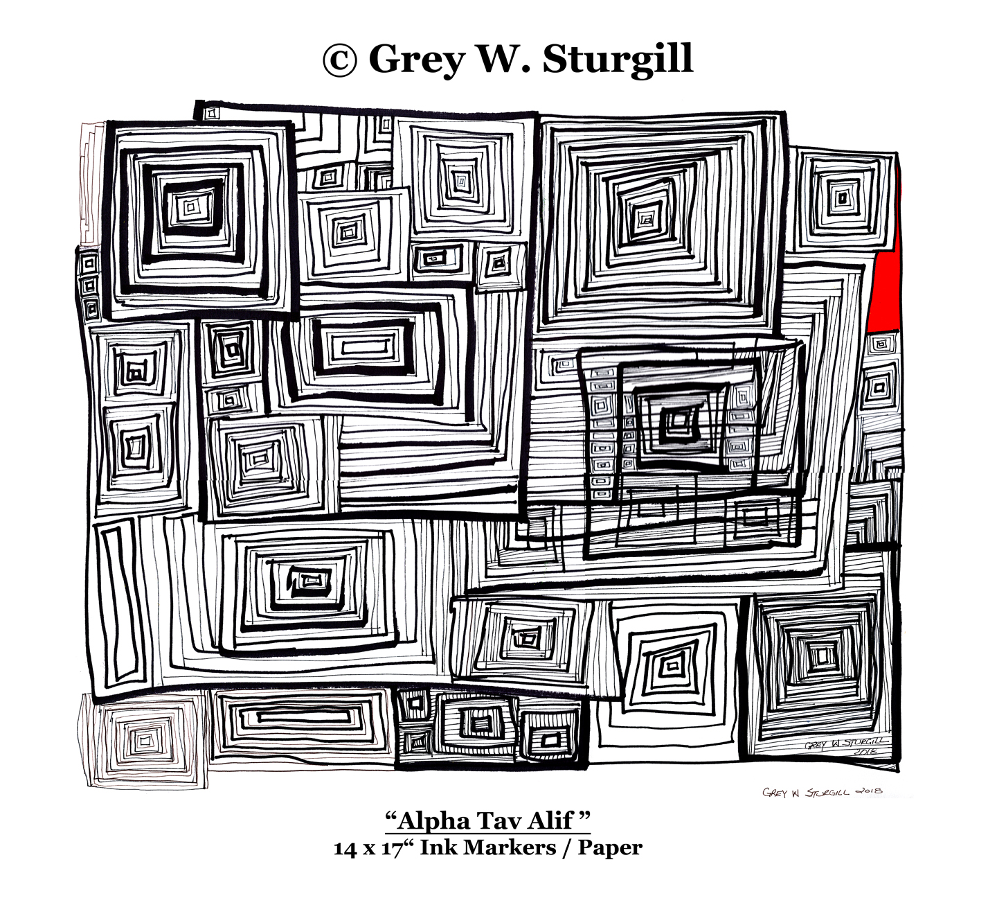 Gallery 2 - Exhibition “Dream Doodle Cosmology” by Grey W. Sturgill